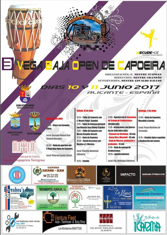 Cartel del III Vega Baja Open de Capoeira